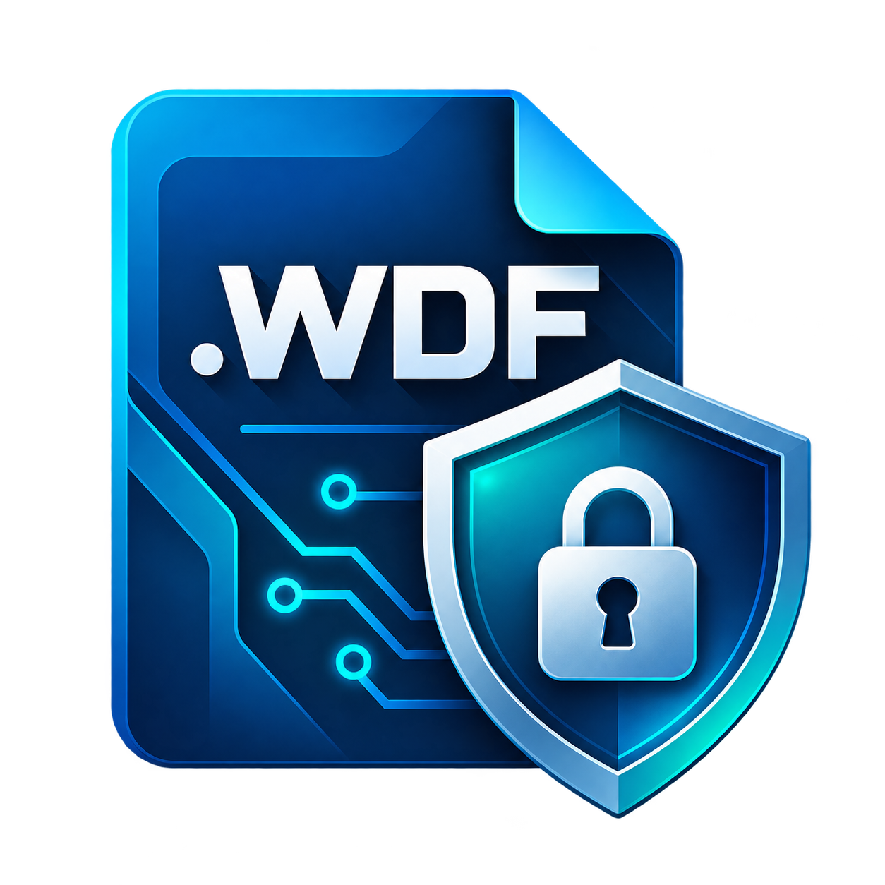 SecureWDF shield and WDF archive
